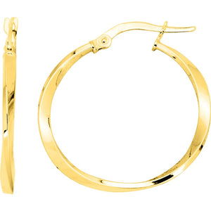 Créoles en or jaune 9ct 480-28