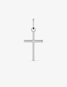 Pendentif croix en or blanc 9ct 463-319