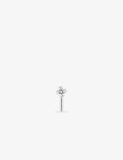 Piercing de nez en or blanc 9ct avec zirconium 492-10