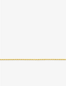 Chaine maille forçat ronde en or jaune 9ct de 1.28mm Taille 40cm 450-575