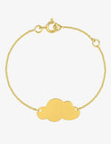 Gourmette nuage en or 9ct 446J236