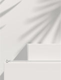 Chaine maille forçat ronde en or blanc 9ct de 1.3mm Taille 40cm 451-277