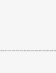 Chaine maille forçat ronde en or blanc 9ct de 1.3mm Taille 40cm 451-277