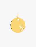 Pendentif à graver en or jaune 9ct 469-250