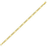 Bracelet 9ct en mailles figaro 3+1