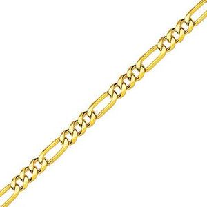 Bracelet 9ct en mailles figaro 3+1