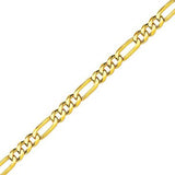 Bracelet 9ct en mailles figaro 3+1