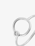 Bague or blanc 9ct 405-41