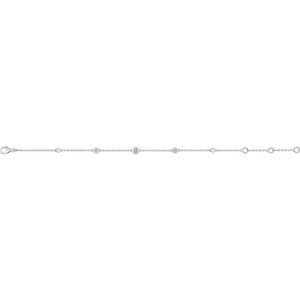 Bracelet Linette en argent et zirconiums