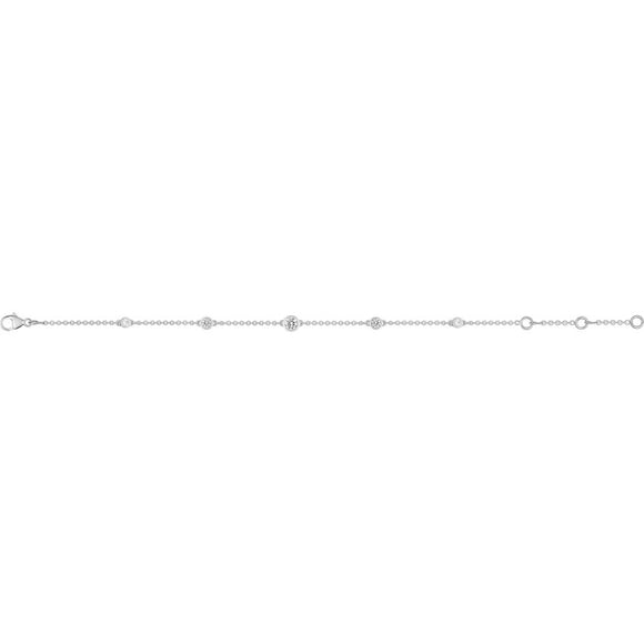 Bracelet Linette en argent et zirconiums