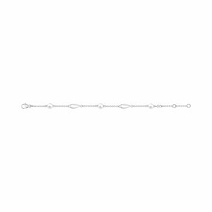 Bracelet en argent et perles blanches 645-1956