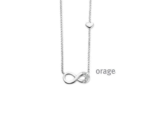 Collier infini et coeur