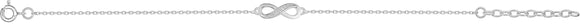 Bracelet infini zirconium Argent 645-2141