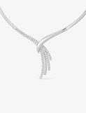 Collier rigide en argent et zirconiums 658-193
