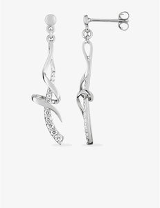 Boucles Argent et zirconiums 681-3416