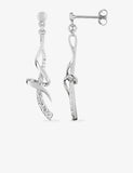 Boucles Argent et zirconiums 681-3416