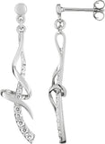 Boucles Argent et zirconiums 681-3416