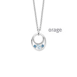 Collier topaze et zirconium AW010