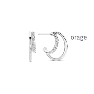 Boucles d'oreilles créoles Orage AW049