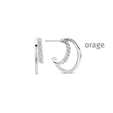 Boucles d'oreilles créoles Orage AW049