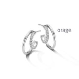 Boucles d'oreilles créoles Orage AW049