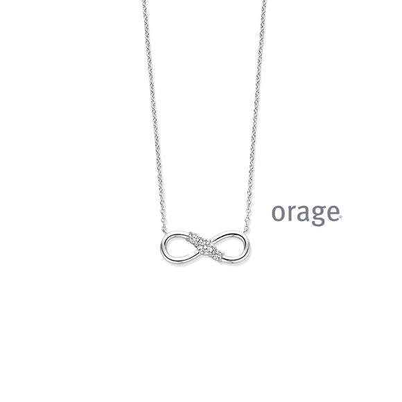 Collier infini et zirconium AW224