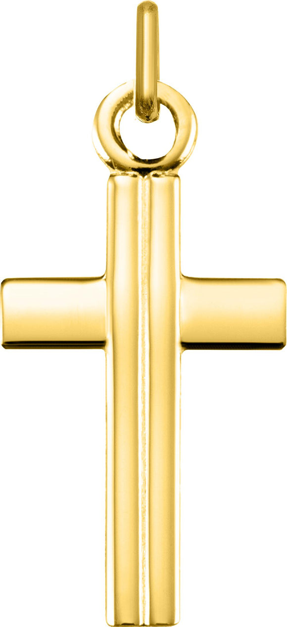 Pendentif croix en or 18 ct 369-351
