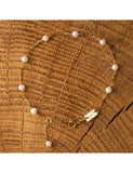Bracelet neige en or 9ct et perles 445-1