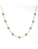 Collier pastilles froissées en or jaune 9ct 453-48
