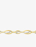 Bracelet en plaqué or et zirconiums 745-418