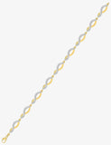 Bracelet en plaqué or et zirconiums 745-456