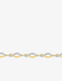 Bracelet en plaqué or et zirconiums 745-456