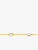 Bracelet en plaqué or et zirconiums 745-443