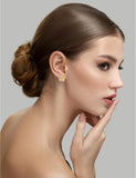 Boucles d'oreilles clip en plaqué or 788-37