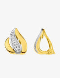 Boucles d'oreilles clip en plaqué or 788-37