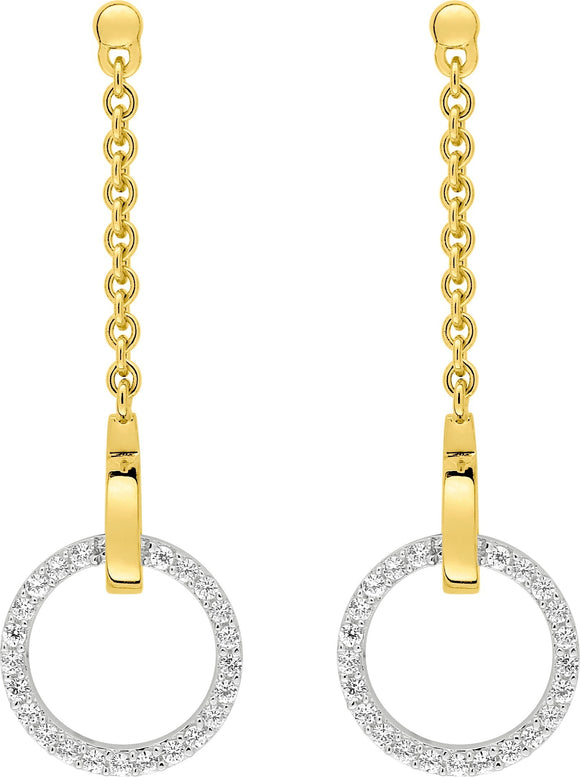 Boucles en plaqué or Nalya 782-951
