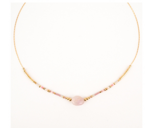 Collier ZAG pierres fines