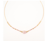 Collier ZAG pierres fines