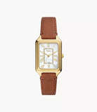Montre Fossil Raquel en cuir brun