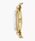 Carlie chaine dorée cadran noire