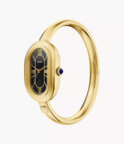 Montre jonc Sloan doré + fond noir