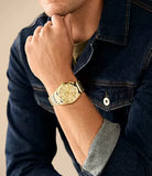 Montre Everett acier doré