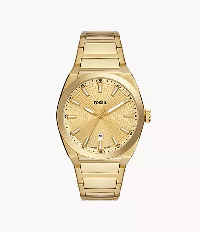 Montre Everett acier doré