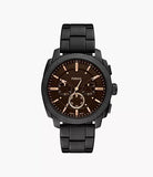 Montre Machine chronographe en acier noir