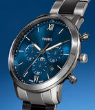 Montre Neutra acier gris fumé