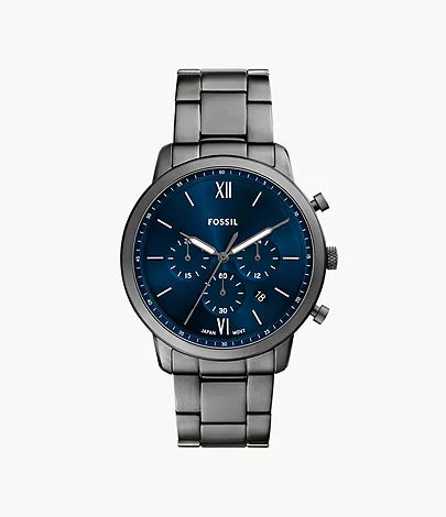 Montre Neutra acier gris fumé
