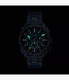 Machine chrono en acier bleu marine