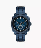 Machine chrono en acier bleu marine