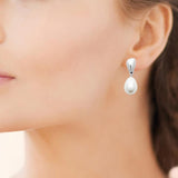 Boucles d'oreilles en acier et perle 880-1764