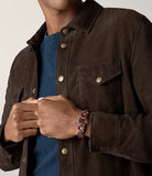 Bracelet Fossil en cuir brun 842-1549